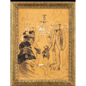 Exterior Of The Ledoyen Restaurant On The Champs-élysées 