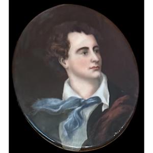 Small Porcelain Plaque By Lord Biron 1899
