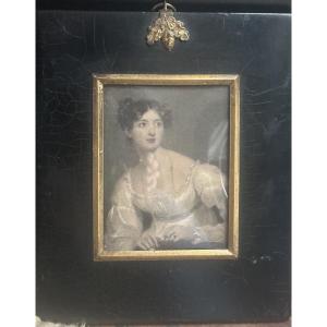 Miniature And Watercolor By Harriet Arbuthnot By Sir. Thomas Lawrence 1826