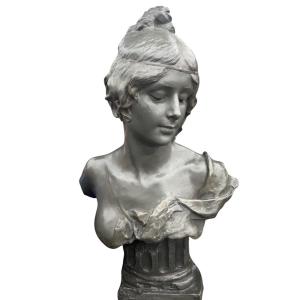 Bust Of Cloe De Mérode By Leopold Berstamm, Russian School Sculptor At The Grevin Museum