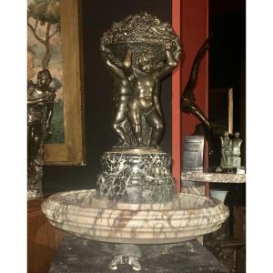 Centerpiece For 3 Children, Art Deco Spanish School