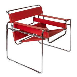 Wassily Living Room Armchair By Marcel Breuer In Knoll Studio Canvas