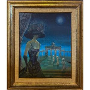 Symphorine Surrealist Painting 