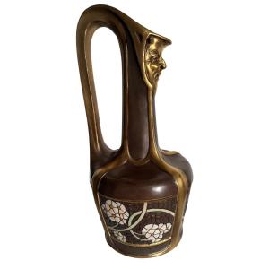 Jug With The Face Of Paul Dachsel, Amphora, Circa 1900