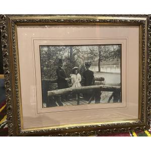 Family Photograph Signed By Maurice Stern, 1907, Brussels