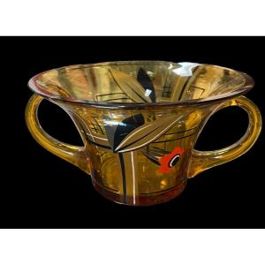 Czechoslovakian Glass Cup Gabriel Urbànek?