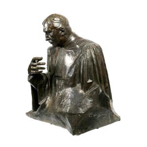 Lawyer Jules Destrée, Bronze - Pierre De Soete