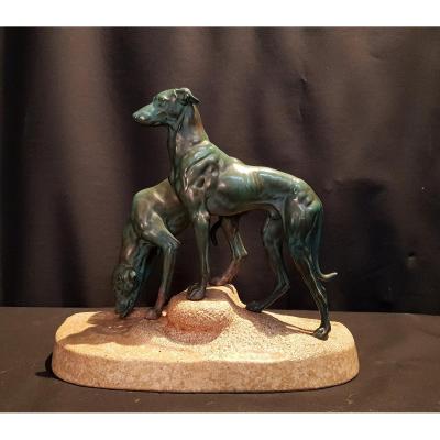 Dogs, Artistic Bronze - Jules Edmond Masson