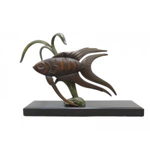 Fish, Art Deco  Bronze - Adelaïde Lefebvre