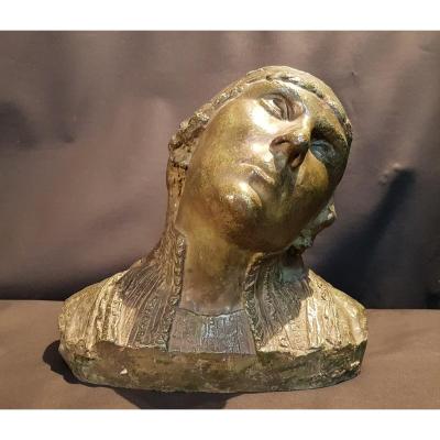 Bust Of Hélène Georges, Bronze - E. Nigritta