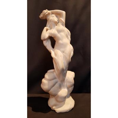 Woman With Drape, White Marble - Melchior