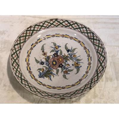 French Plate - 19th Floral Decor