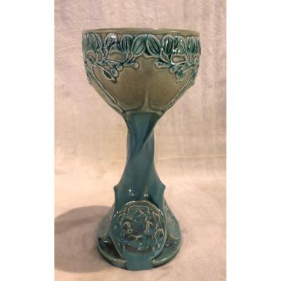 Ceramic Cup - Austrian - Art Nouveau - 11x24cm