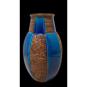 Vase Signée Paul Milet Sèvres Art Deco