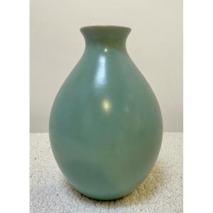 Plain Turquoise Vase - Villeroy & Boch Luxembourg - Size 12x19x29cm - Stamp