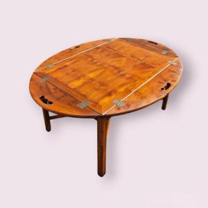 Mahogany Boat Coffee Table