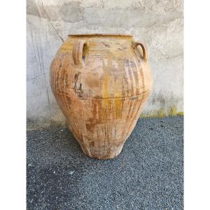 1 Metre Oil Jar In Glazed Terracotta