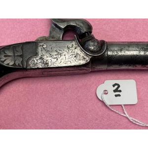 Forced Bullet Pistol With Percussion 19th