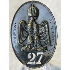 Rare Napoleon III Army Of The Rhine Mail Harness Plate 1870