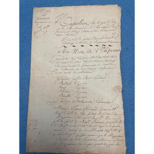 1st Empire Death Sentence "shot" Original Desertion Given May 5, 1806