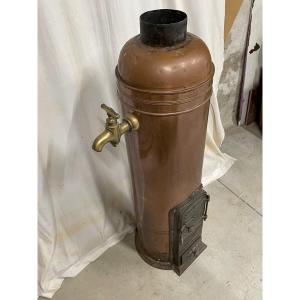 Napoleon III Period Copper Bath Heater Stove Imperial Palace Biarritz 19th