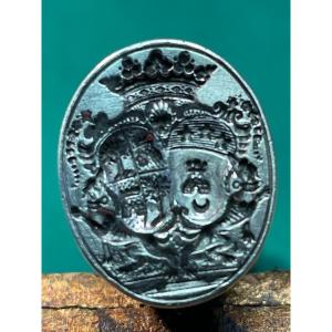 Seal Matrix Marquis De Boileau De Castelnau Province Of Languedoc XVIII