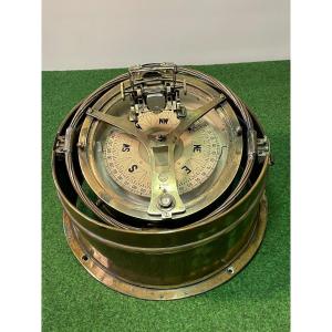 Large Marine Compass Ww 2 "english Destroyer" 20th 