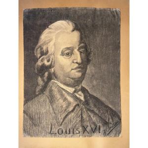 Portrait Of Louis XVI In Charcoal 1901 
