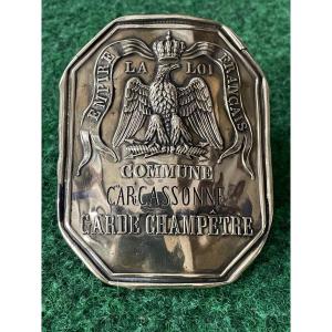 Country Guard Plate From The City Of Carcassonne 1st Empire Period 19th 