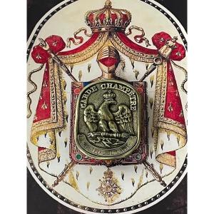 Country Guard Plate From The City Of Montreal From The Aude 1st Empire Period 19th 