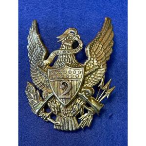 Rare Us Shako Plate From The Indian Wars Model 1881 19th