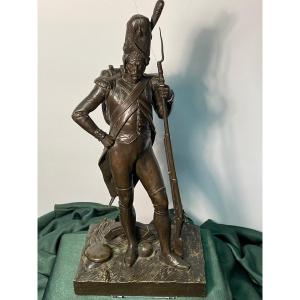 Grenadier Of The Imperial Guard 1st Empire Bronze 19th Century