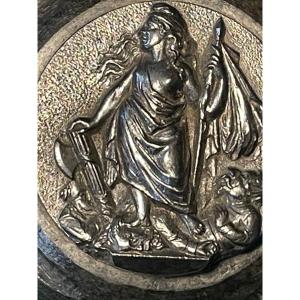 Rare Satirical Matrix Marianne Warrior Trampling Napoleon III At Her Feet 1870 19th