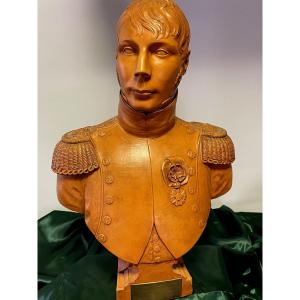 Terracotta Bust Of Colonel Liédot, Chief Of Staff Of The Engineers In Moscow, 1st Empire