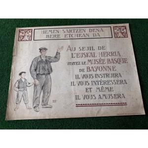 Basque Country Ramiro Arrué "hemen Sartzen Dena Bere Etchéan Da" For The Basque Museum 1925 