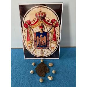 Shako Plate Model 1810 Of The 130th Line Infantry Regiment First Empire 1814