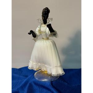 Murano Glass Figure Venice Carnival 1955 20th Century