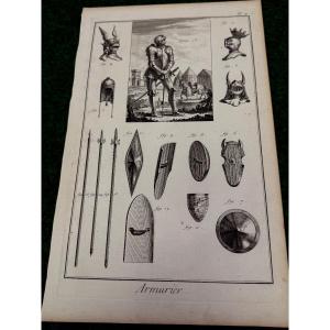 Military Art Plate No. 2 Gunmaker From The Diderot / d'Alembert Encyclopedia Paris 1751