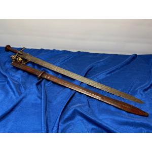 Large And Formidable Sudanese Kaskara Sword, 1870, 19th Century 