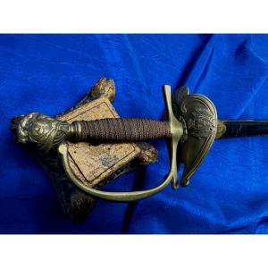 Restoration Period Uniform Sword "gendarme Of The King's Household" 19th Century
