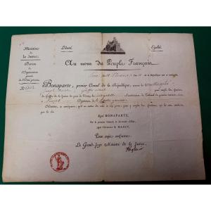 Cintegabelle Appointment Of Clerk Of The Justice Of The Peace By Bonaparte, First Consul, Year 11