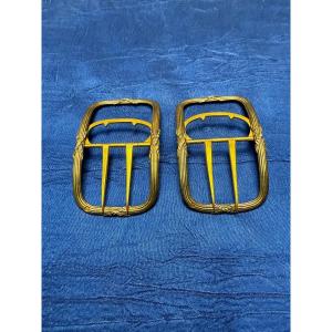 Pair Of 19th Empire Shoe Buckles 