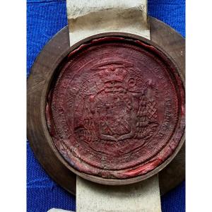 Large Wax Seal Of A Cardinal, Toulouse Region, 17th Century