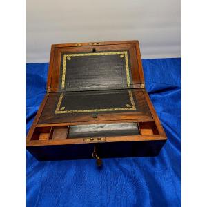 Military Field Writing Desk With Period Secrets, 1840, 19th Century 