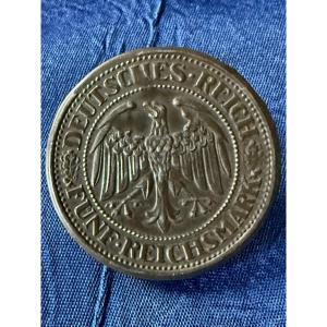 Stamp Box, 5 Mark Coin, Weimar Republic, 1928, Ww1