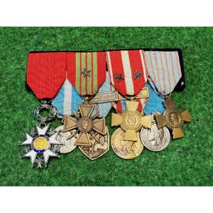 Barrette And Medals Of A World War II Officer (ww2) 