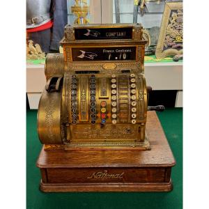 American "national" Cash Register For France, Functional, Late 19th Century 