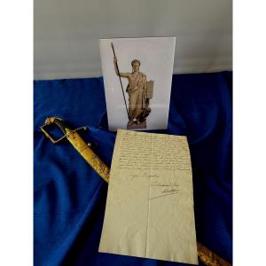 Official Invitation To The Coronation Of Napoleon I For Brigadier General Bertrand  