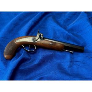 Black Powder Percussion Pistol Manufacture De Saint étienne 19th Century