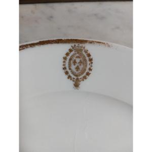 Maison Du Duc d'Orléans - Flat Plate With Arms Of Louis-philippe d'Orléans Prince Of The Blood